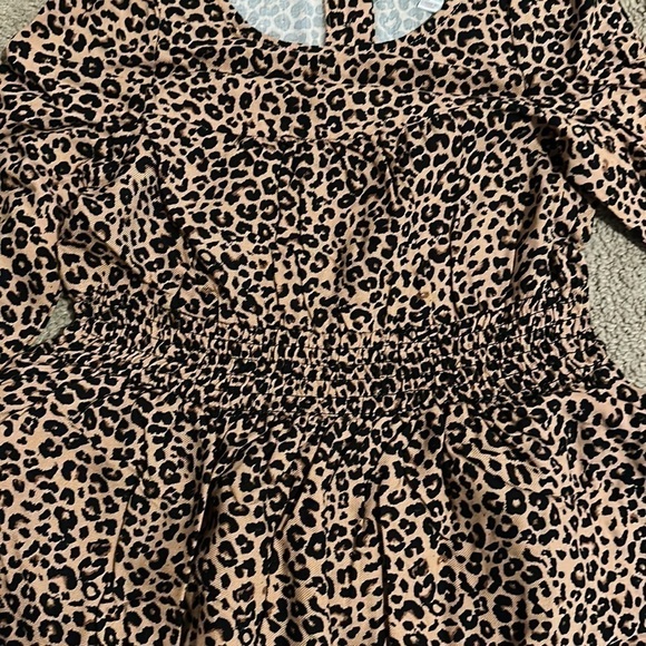 Leopard Print Girls Dress - Picture 5 of 6